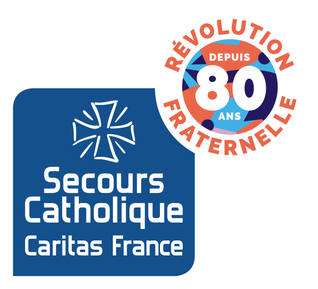 Logo Secours Catholique 80 Ans