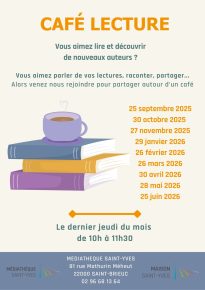 Affiche Café Lecture 2025 2026