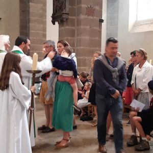 Messe d'accueil du père Pierrick Jegonday, curé de la paroisse Saint Brieuc