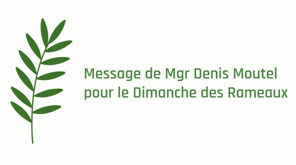 Message 2020 de Mgr Denis Moutel pour le Dimanche des Rameaux