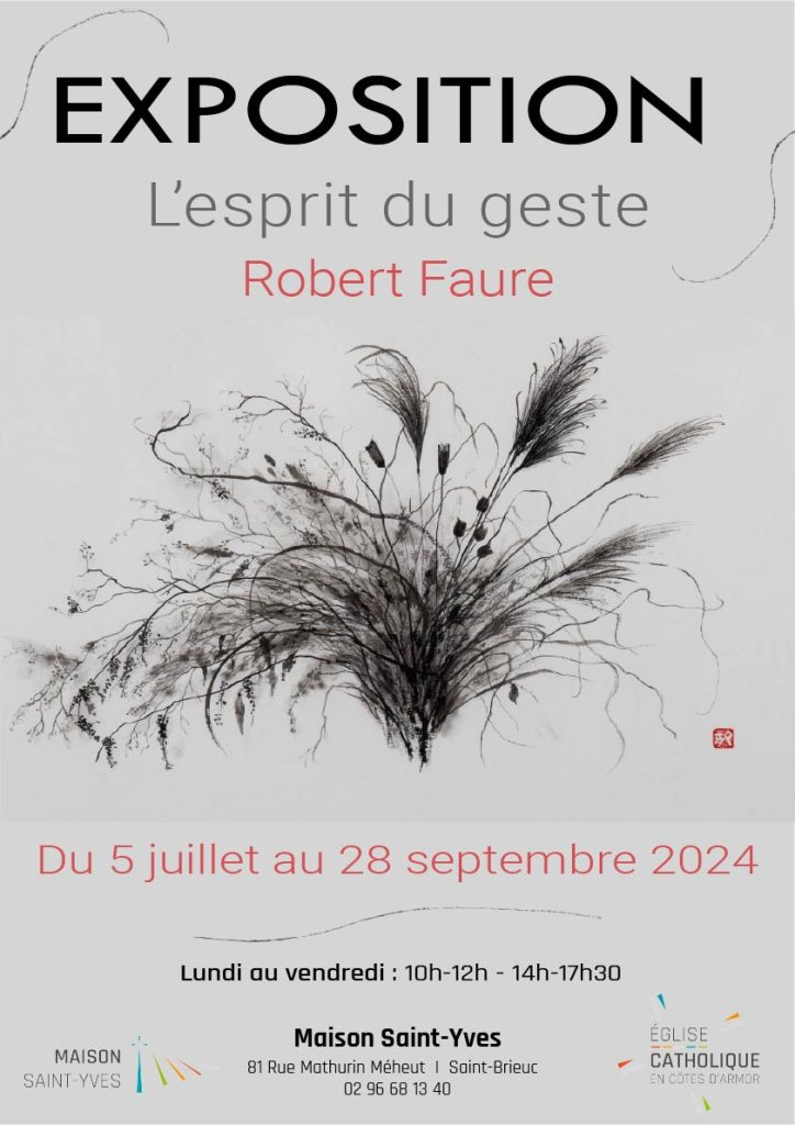 Affiche de l'exposition 2024 de Robert Faure