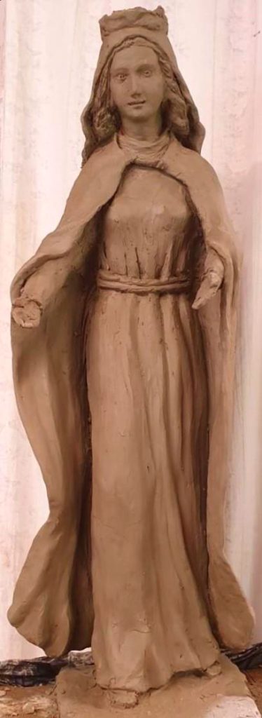 Statue Marie pour l'église de Ploubalay