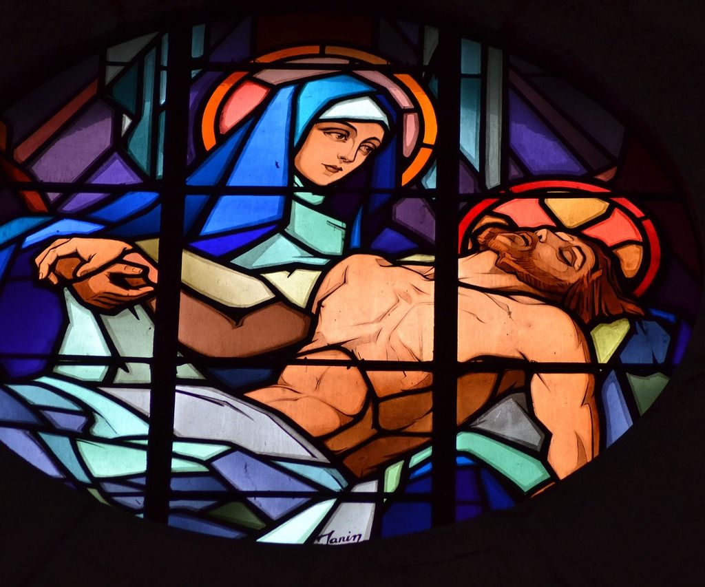 vitrail jésus
