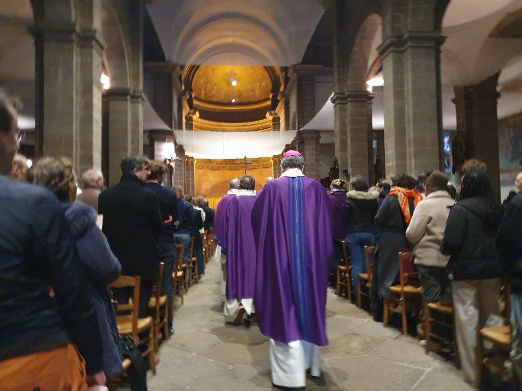 Mercredi des cendres 2025 en l'église Saint-Michel de Saint-Brieuc